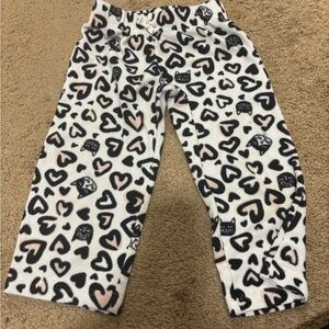 dip Kids Pajama Bottoms with Heart and Cat Design